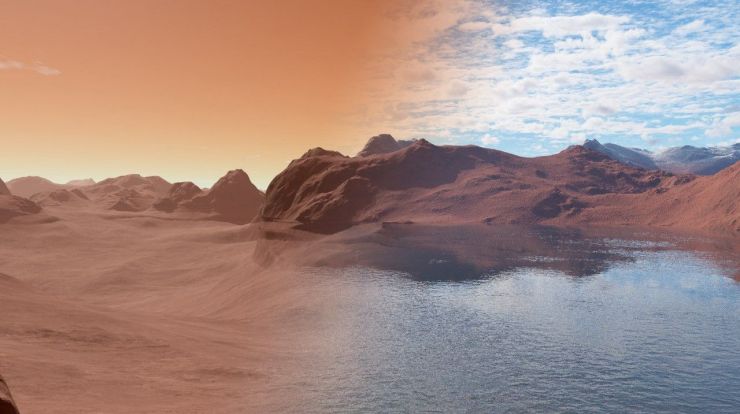 น้ำแข็งบนดาวอังคาร